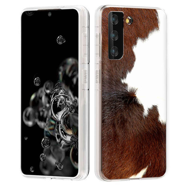 Dairy Cow Fur Print Slim Cover For Samsung Galaxy S (S24, S23, S22, S21 / Plus, FE, Ultra), Print in USA