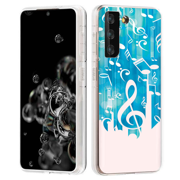 Music Note Print Slim Cover For Samsung Galaxy S (S24, S23, S22, S21 / Plus, FE, Ultra), Print in USA