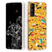 Square Emojis Print Slim Cover For Samsung Galaxy S (S24, S23, S22, S21 / Plus, FE, Ultra), Print in USA