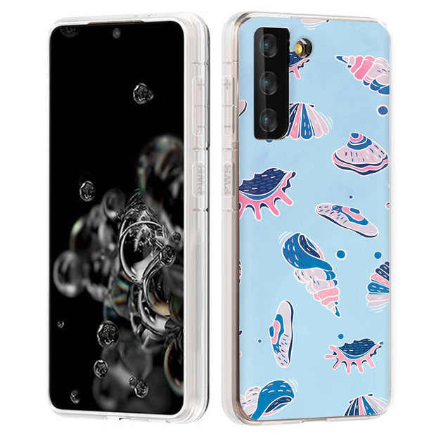 SeaShells Clams Print Slim Cover For Samsung Galaxy S (S24, S23, S22, S21 / Plus, FE, Ultra), Print in USA