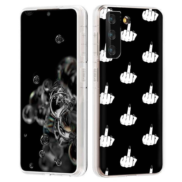 Edgy Finger Print Slim Cover For Samsung Galaxy S (S24, S23, S22, S21 / Plus, FE, Ultra), Print in USA