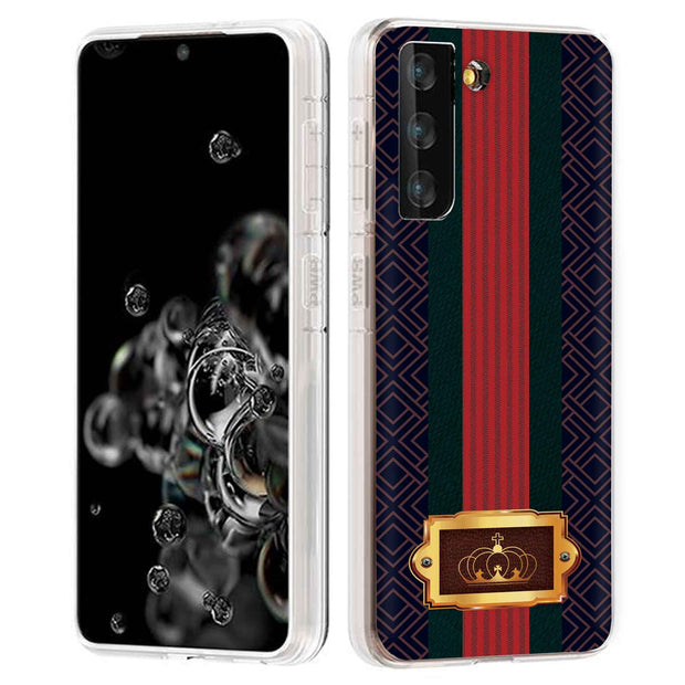 Royal Ribbon Print Slim Cover For Samsung Galaxy S (S24, S23, S22, S21 / Plus, FE, Ultra), Print in USA