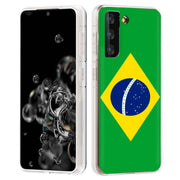 Flag Brazil Print Slim Cover For Samsung Galaxy S (S24, S23, S22, S21 / Plus, FE, Ultra), Print in USA