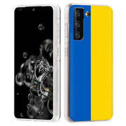 Flag Ukraine Print Slim Cover For Samsung Galaxy S (S24, S23, S22, S21 / Plus, FE, Ultra), Print in USA