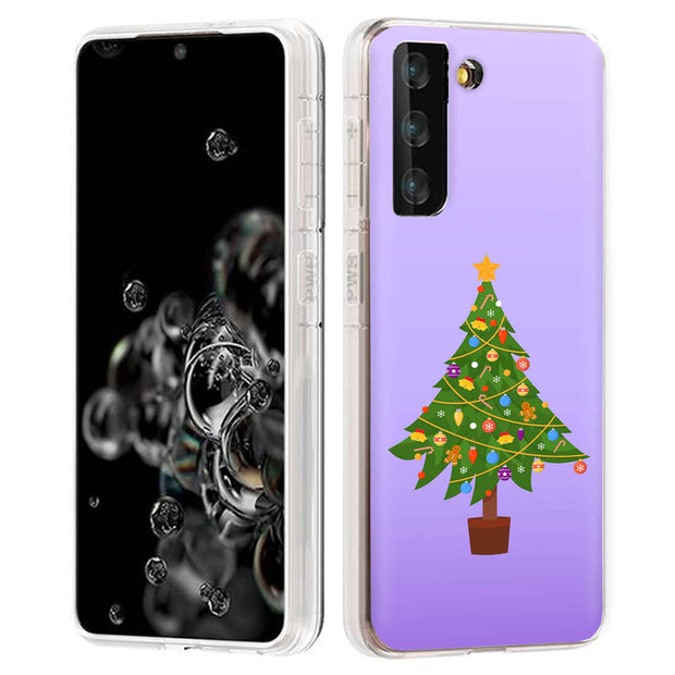 Xmas Tree Print Slim Cover For Samsung Galaxy S (S24, S23, S22, S21 / Plus, FE, Ultra), Print in USA