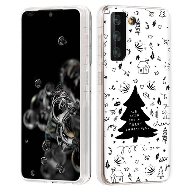 Wish You A Xmas Print Slim Cover For Samsung Galaxy S (S24, S23, S22, S21 / Plus, FE, Ultra), Print in USA