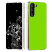 Yellow Green Print Slim Cover For Samsung Galaxy S (S24, S23, S22, S21 / Plus, FE, Ultra), Print in USA