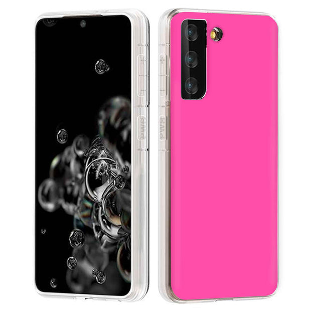 Hot Pink Print Slim Cover For Samsung Galaxy S (S24, S23, S22, S21 / Plus, FE, Ultra), Print in USA