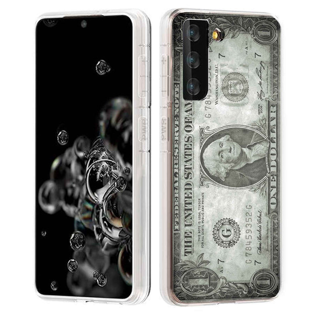 Grunge Bill Print Slim Cover For Samsung Galaxy S (S24, S23, S22, S21 / Plus, FE, Ultra), Print in USA