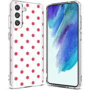 Dots White Print Slim Cover For Samsung Galaxy S (S24, S23, S22, S21 / Plus, FE, Ultra), Print in USA