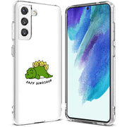 Lazy Dinosaur Print Slim Cover For Samsung Galaxy S (S24, S23, S22, S21 / Plus, FE, Ultra), Print in USA