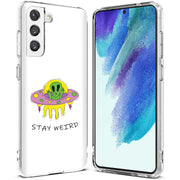 Alien Weird Print Slim Cover For Samsung Galaxy S (S24, S23, S22, S21 / Plus, FE, Ultra), Print in USA