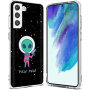 Pew Pew Alien Print Slim Cover For Samsung Galaxy S (S24, S23, S22, S21 / Plus, FE, Ultra), Print in USA