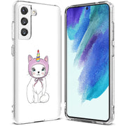 Unicorn Kitty Print Slim Cover For Samsung Galaxy S (S24, S23, S22, S21 / Plus, FE, Ultra), Print in USA