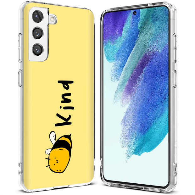 Bee Kind Print Slim Cover For Samsung Galaxy S (S24, S23, S22, S21 / Plus, FE, Ultra), Print in USA