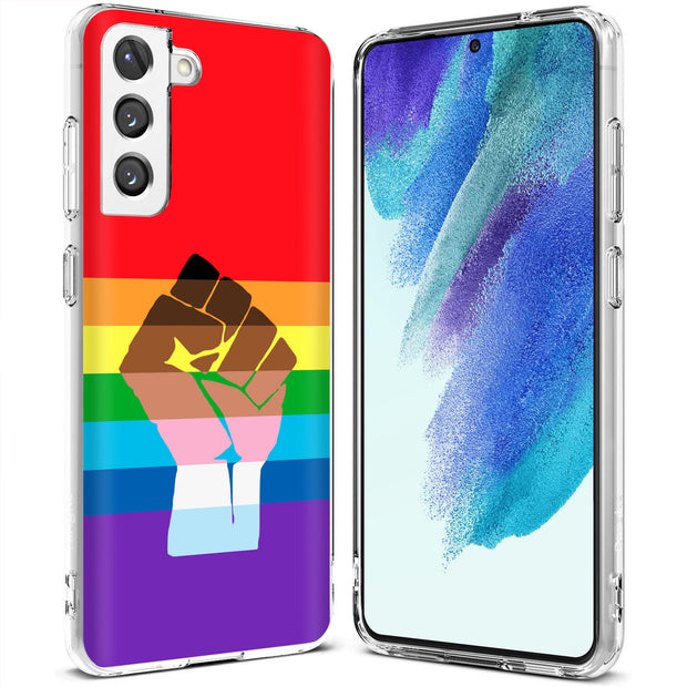 BLM Pride Print Slim Cover For Samsung Galaxy S (S24, S23, S22, S21 / Plus, FE, Ultra), Print in USA