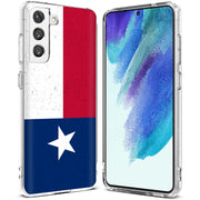 Texas Flag Print Slim Cover For Samsung Galaxy S (S24, S23, S22, S21 / Plus, FE, Ultra), Print in USA