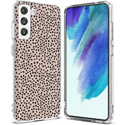 Polka Dots Brn Print Slim Cover For Samsung Galaxy S (S24, S23, S22, S21 / Plus, FE, Ultra), Print in USA