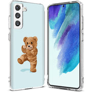 Teddy Fight Print Slim Cover For Samsung Galaxy S (S24, S23, S22, S21 / Plus, FE, Ultra), Print in USA