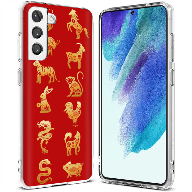 Chinese zodiac1 Print Slim Cover For Samsung Galaxy S (S24, S23, S22, S21 / Plus, FE, Ultra), Print in USA