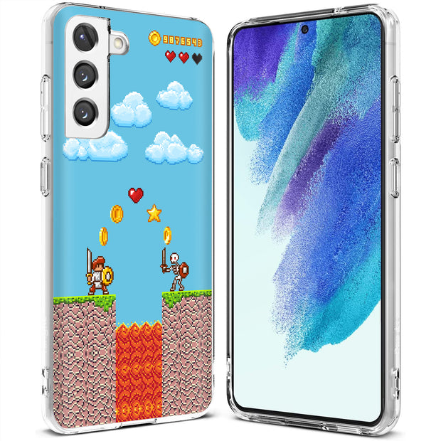 Retro Games 3 Print Slim Cover For Samsung Galaxy S (S24, S23, S22, S21 / Plus, FE, Ultra), Print in USA