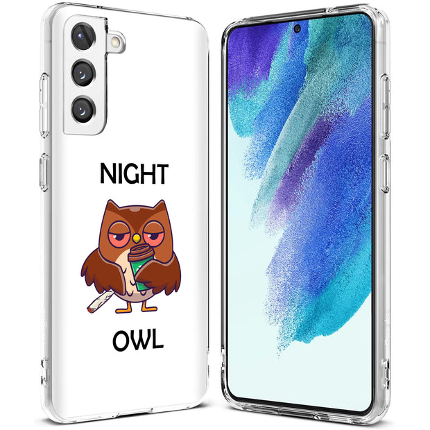 Night Owl  Print Slim Cover For Samsung Galaxy S (S24, S23, S22, S21 / Plus, FE, Ultra), Print in USA