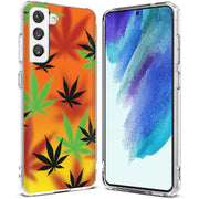 Color Marijuana Print Slim Cover For Samsung Galaxy S (S24, S23, S22, S21 / Plus, FE, Ultra), Print in USA