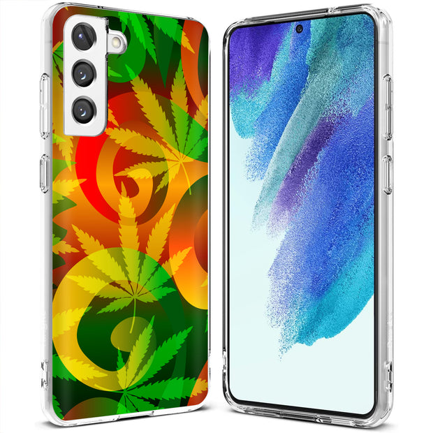 Marijuana Art Print Slim Cover For Samsung Galaxy S (S24, S23, S22, S21 / Plus, FE, Ultra), Print in USA