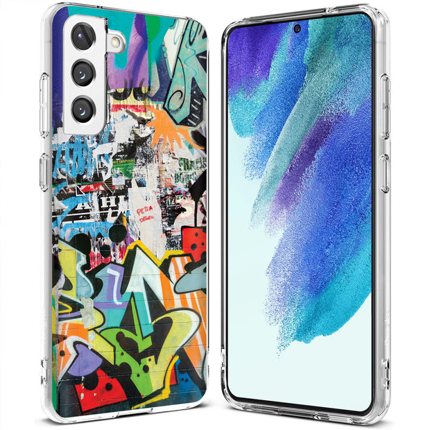 Street Graffiti Print Slim Cover For Samsung Galaxy S (S24, S23, S22, S21 / Plus, FE, Ultra), Print in USA