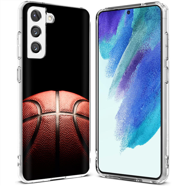 Basketball Fade Print Slim Cover For Samsung Galaxy S (S24, S23, S22, S21 / Plus, FE, Ultra), Print in USA