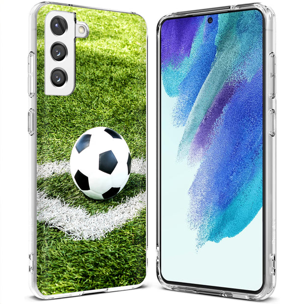 Soccer  Print Slim Cover For Samsung Galaxy S (S24, S23, S22, S21 / Plus, FE, Ultra), Print in USA