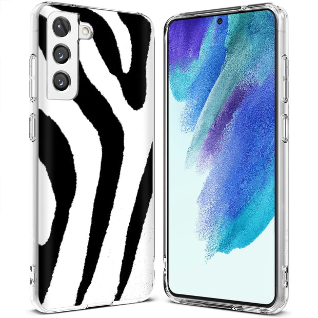 Zebra Stripe Print Slim Cover For Samsung Galaxy S (S24, S23, S22, S21 / Plus, FE, Ultra), Print in USA