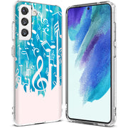 Music Note Print Slim Cover For Samsung Galaxy S (S24, S23, S22, S21 / Plus, FE, Ultra), Print in USA