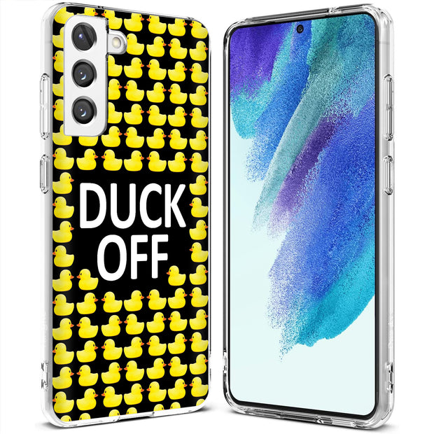 Duck OFF Print Slim Cover For Samsung Galaxy S (S24, S23, S22, S21 / Plus, FE, Ultra), Print in USA