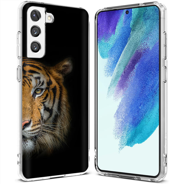 Tiger Photo Print Slim Cover For Samsung Galaxy S (S24, S23, S22, S21 / Plus, FE, Ultra), Print in USA