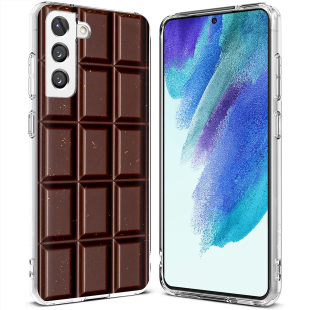 Chocolate Print Slim Cover For Samsung Galaxy S (S24, S23, S22, S21 / Plus, FE, Ultra), Print in USA