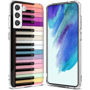 Rainbow Piano Print Slim Cover For Samsung Galaxy S (S24, S23, S22, S21 / Plus, FE, Ultra), Print in USA
