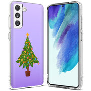 Xmas Tree Print Slim Cover For Samsung Galaxy S (S24, S23, S22, S21 / Plus, FE, Ultra), Print in USA