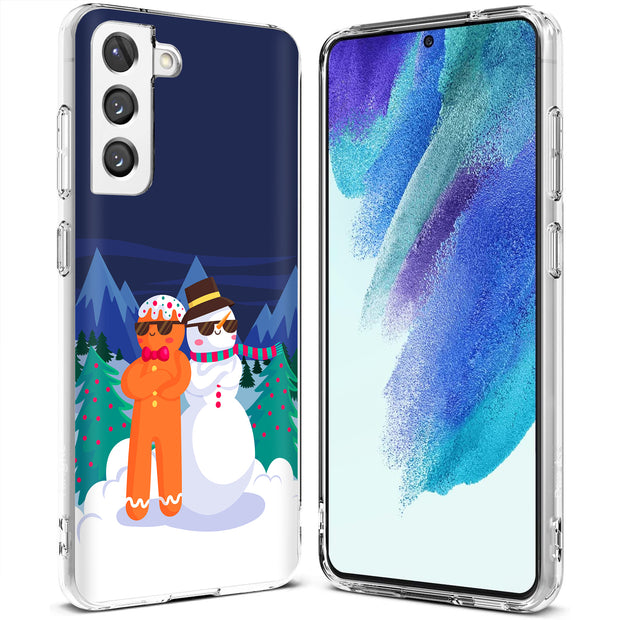 Cool Snowman Print Slim Cover For Samsung Galaxy S (S24, S23, S22, S21 / Plus, FE, Ultra), Print in USA