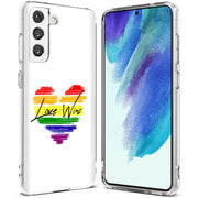 Rainbow Love 2 Print Slim Cover For Samsung Galaxy S (S24, S23, S22, S21 / Plus, FE, Ultra), Print in USA