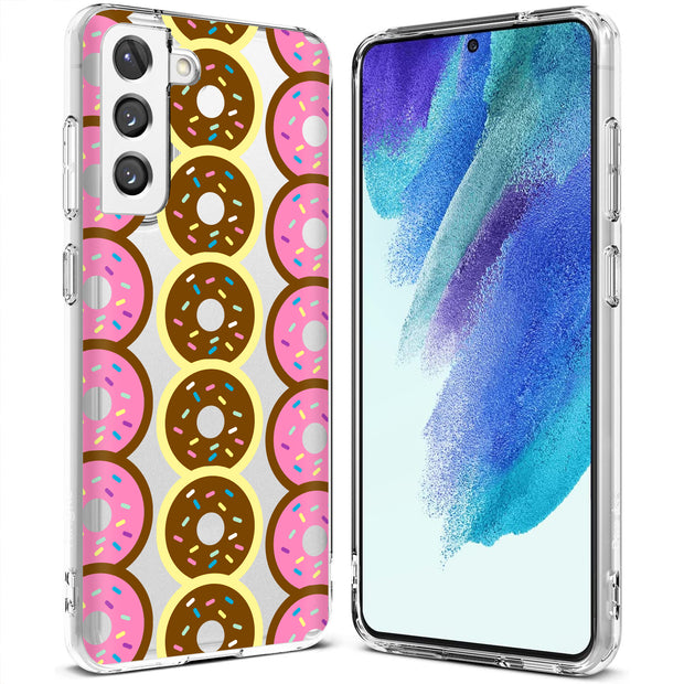 Donuts Print Slim Cover For Samsung Galaxy S (S24, S23, S22, S21 / Plus, FE, Ultra), Print in USA