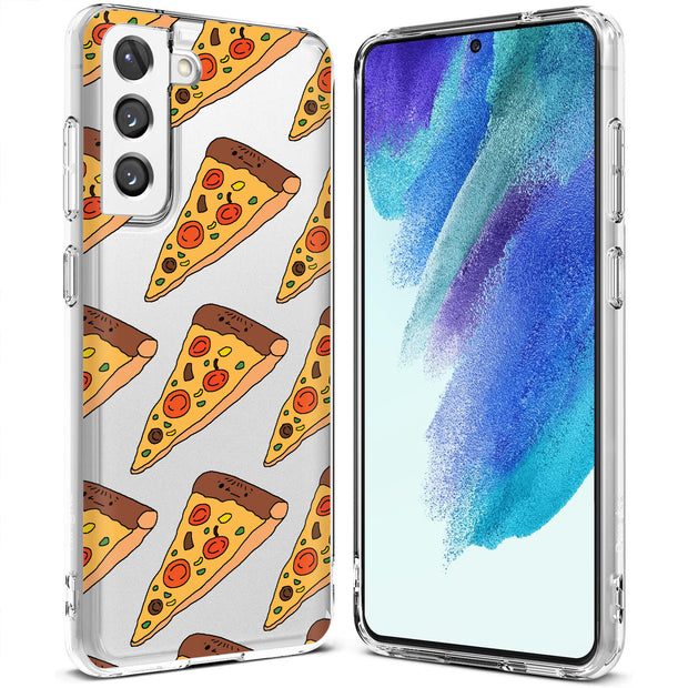 Pizza Print Slim Cover For Samsung Galaxy S (S24, S23, S22, S21 / Plus, FE, Ultra), Print in USA