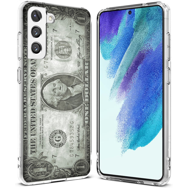 Grunge Bill Print Slim Cover For Samsung Galaxy S (S24, S23, S22, S21 / Plus, FE, Ultra), Print in USA