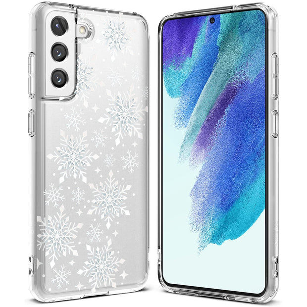 Snowflake 2 Print Slim Cover For Samsung Galaxy S (S24, S23, S22, S21 / Plus, FE, Ultra), Print in USA