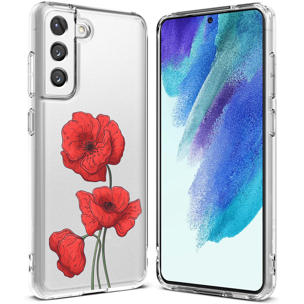 Flower 16 Print Slim Cover For Samsung Galaxy S (S24, S23, S22, S21 / Plus, FE, Ultra), Print in USA