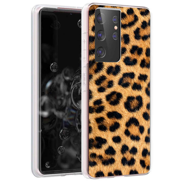 Leopard Fur 4 Print Slim Cover For Samsung Galaxy S (S24, S23, S22, S21 / Plus, FE, Ultra), Print in USA