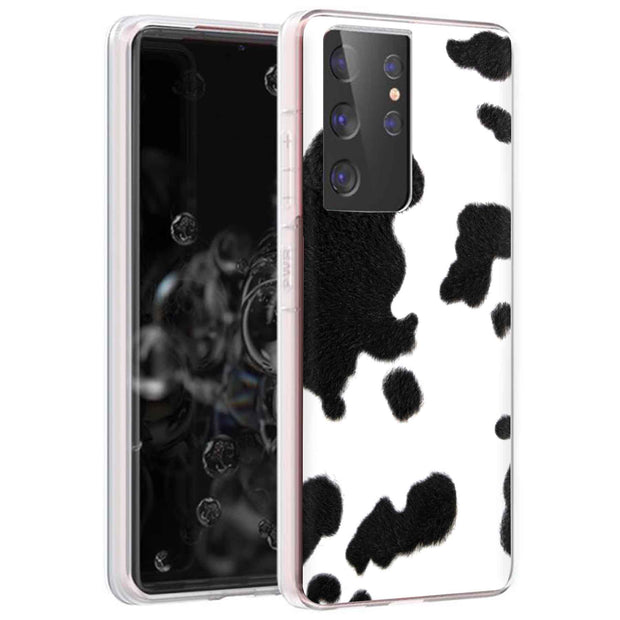 Cow Fur 3 Print Slim Cover For Samsung Galaxy S (S24, S23, S22, S21 / Plus, FE, Ultra), Print in USA