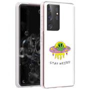 Alien Weird Print Slim Cover For Samsung Galaxy S (S24, S23, S22, S21 / Plus, FE, Ultra), Print in USA