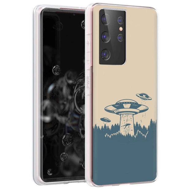 Alien Kidnap Print Slim Cover For Samsung Galaxy S (S24, S23, S22, S21 / Plus, FE, Ultra), Print in USA