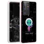 Pew Pew Alien Print Slim Cover For Samsung Galaxy S (S24, S23, S22, S21 / Plus, FE, Ultra), Print in USA